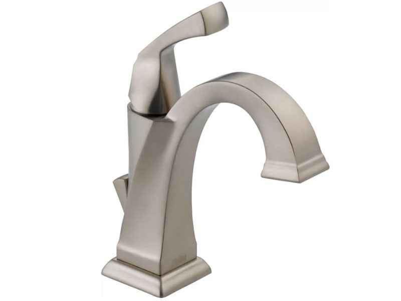 Delta Dryden Single Hole Bathroom Faucet with Diamond Seal Technology