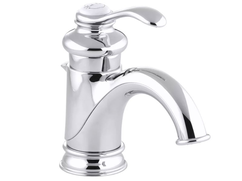 Kohler Fairfax Single Hole Bathroom Faucet - Free Metal Pop-Up Drain Assembly