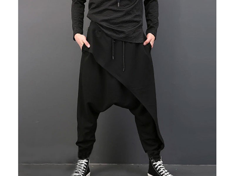 Men's Harem Pants Baggy Slacks Trousers Sportwear Casual Jogger Dance Sweatpants