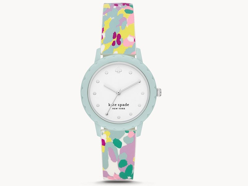 Kate Spade New York Morningside Three Hand Multicolored Silicone Watch