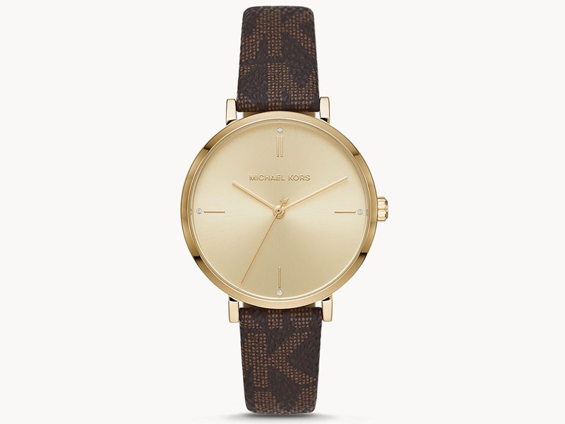 Men's Michael Kors Jayne Three-Hand Brown Watch