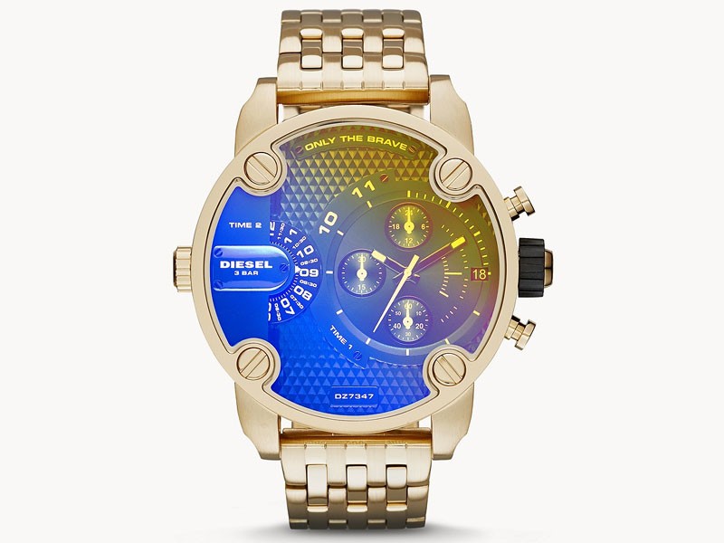 Diesel Men's Little Daddy Multifunction Gold-Tone Stainless Steel Watch