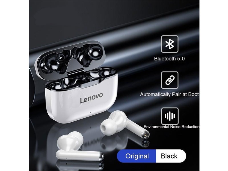 Lenovo TWS Earphones Lenovo LP1 Bluetooth 5.0 Earbuds Wireless Charging Box