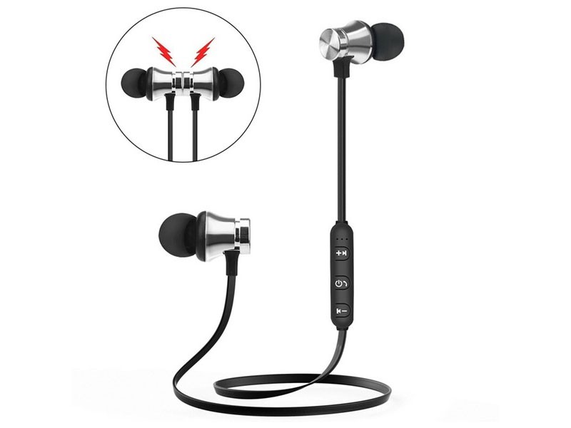 W12 XT-11 Magnetic Bluetooth Headphone Stereo Sports Waterproof Earbuds