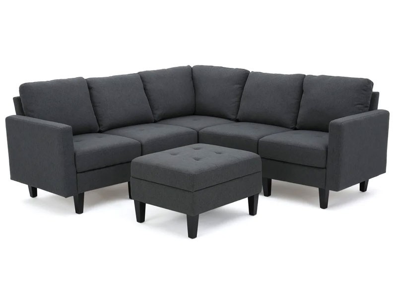 Zahra 6-piece Sofa Sectional with Ottoman by Christopher Knight Home