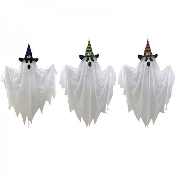Witch Hat and Ghost Set Of 3