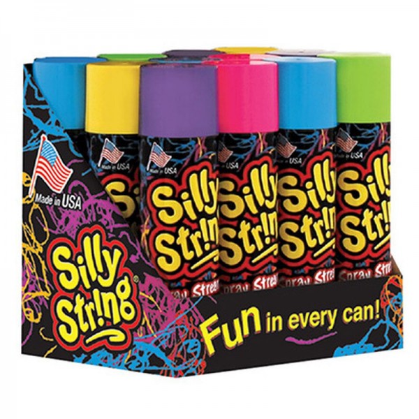 1 Can Of Silly String 3oz Assorted Colors