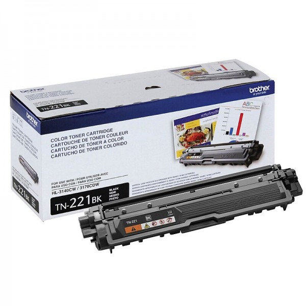 Brother TN-221 Black Toner Cartridge Standard Yield