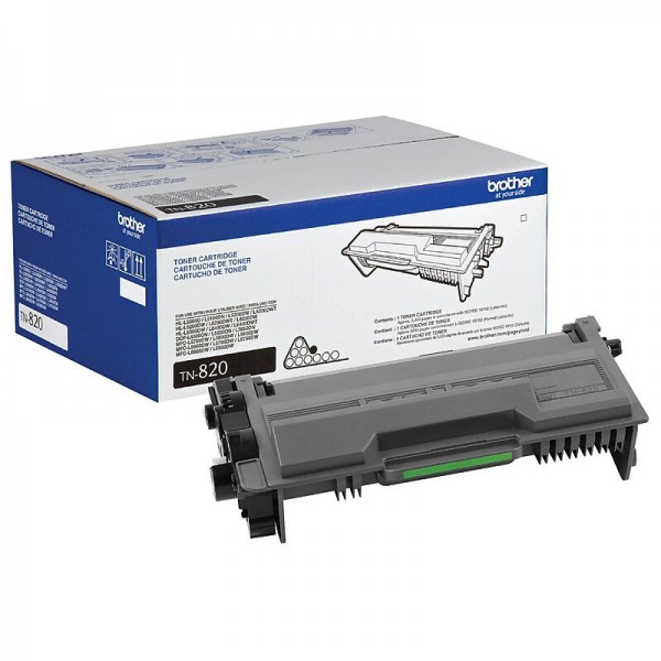 Brother Genuine TN820 Black Toner Cartridge Standard Yield