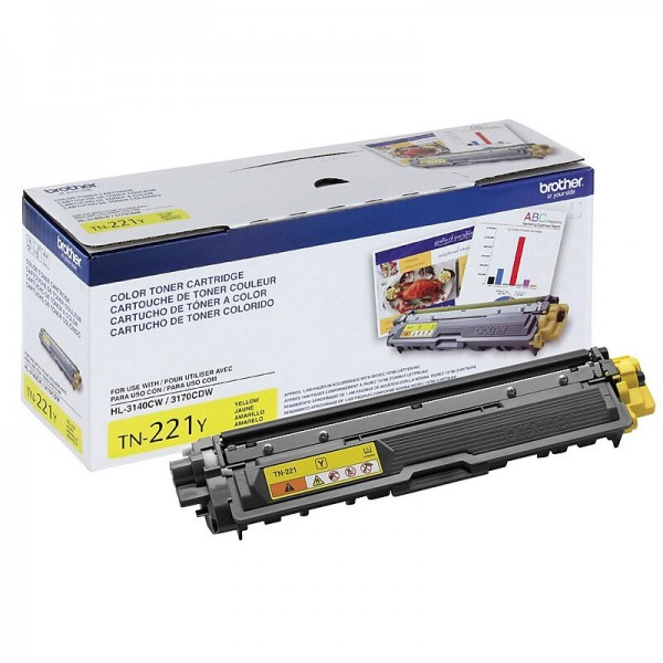 Brother TN-221Y Yellow Toner Cartridge Standard