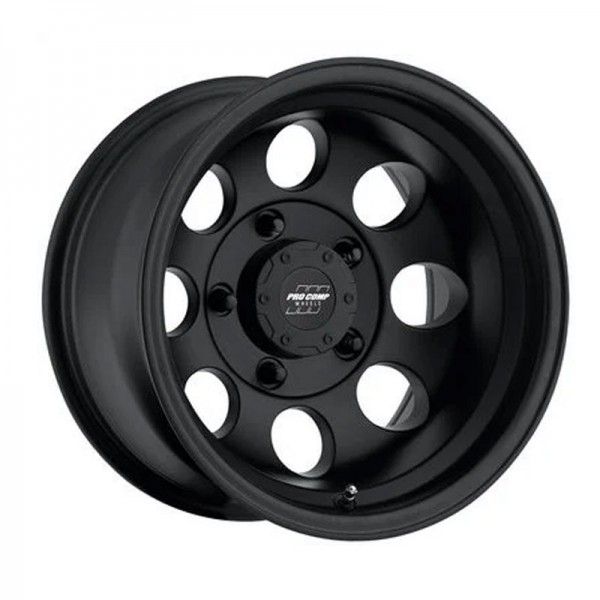 Pro Comp 69 Series Vintage Wheel 15x8 with 5 on 4.5 Bolt Pattern Flat Black