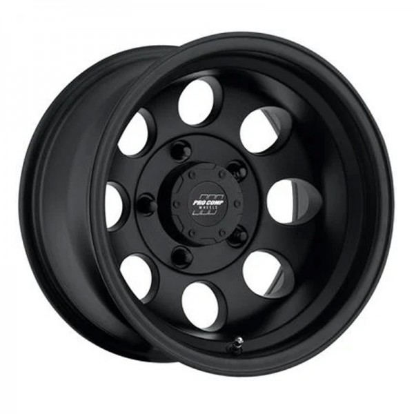 Pro Comp 69 Series Vintage Wheel 16x8 with 5 on 5 Bolt Pattern Flat Black