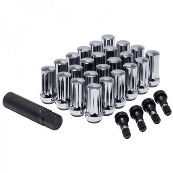 Pro Comp 24-Piece 14x1.5 H/T Lug Nut Kit Chrome