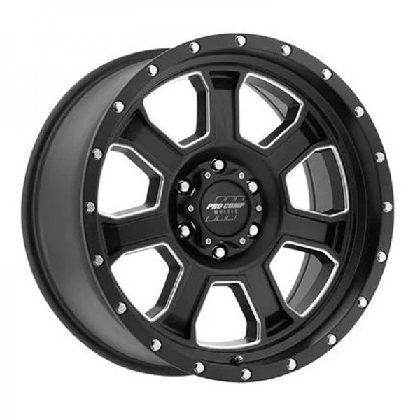 Pro Comp 43 Series Sledge 20x9 Wheel with 6 on 5.5 Bolt Pattern Satin Black