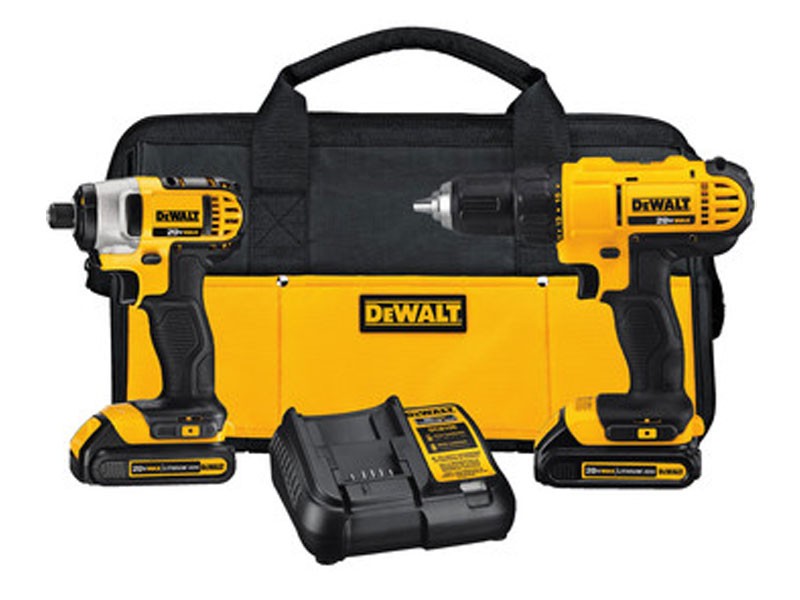 Dewalt DCK240C2 20V MAX Cordless Lithium-Ion Drill Driver and Impact Driver Kit