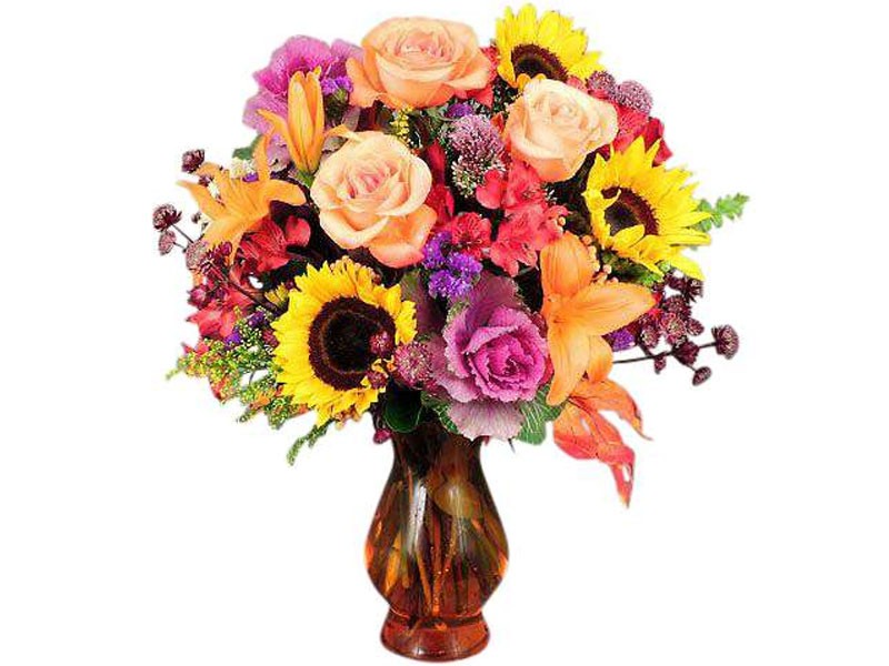 Fall Blooms Vase