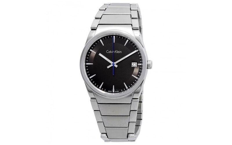 Calvin Klein Step Black Dial Stainless Steel Men's Watch