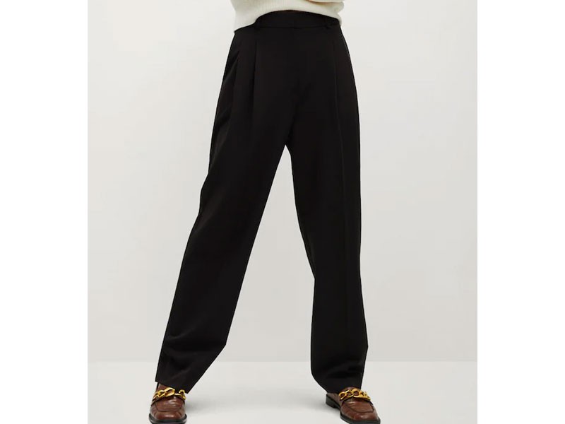 Women's Pleat Straight Trousers