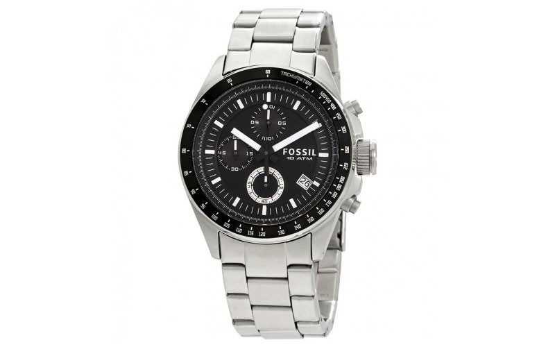 Fossil Decker Chronograph Black Dial Men's Watch