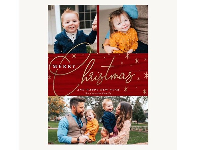 Christmas Cards Starry Trio