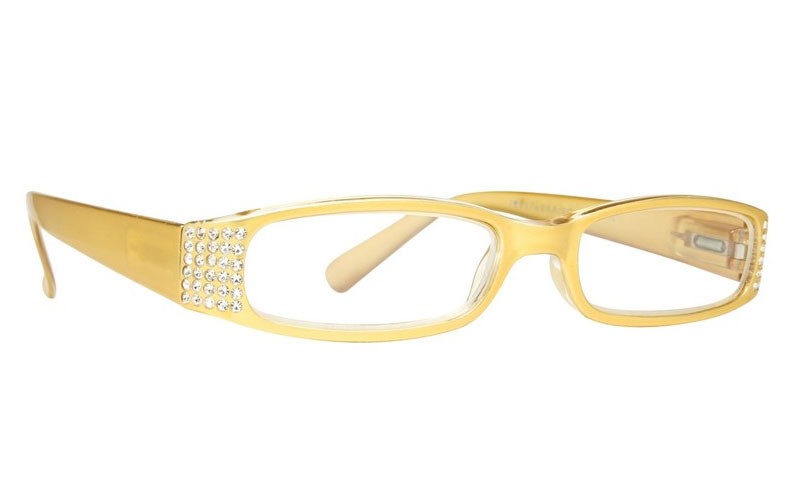 Eye Candy Sophisticated Specs Gold Reading Glasses