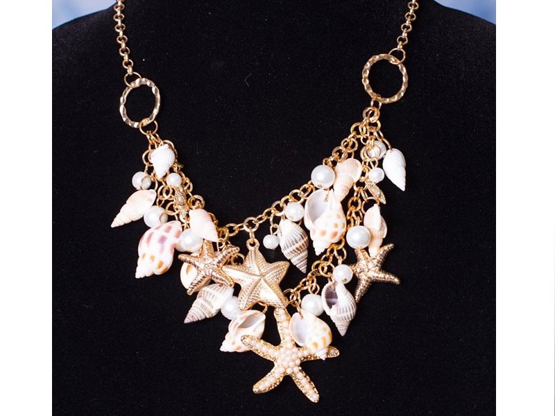 Women's Nautical Bib Statement Necklace