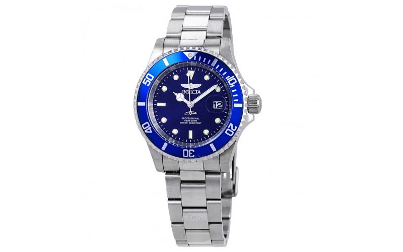Invicta Pro Diver Blue Dial Stainless Steel 40 mm Men's Watch