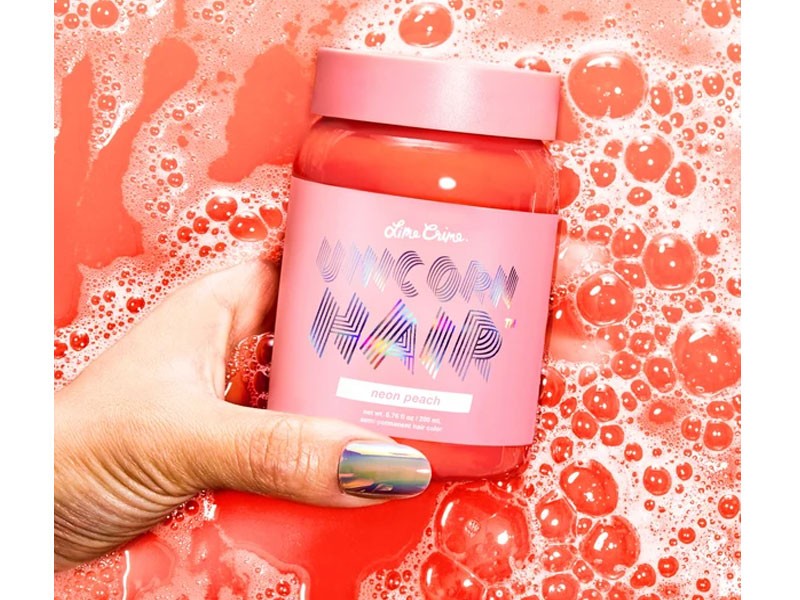 Women's Neon Peach Hair Color