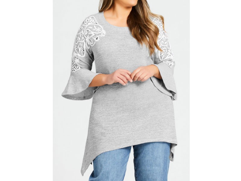 Liana Lace Detail Tunic For Women