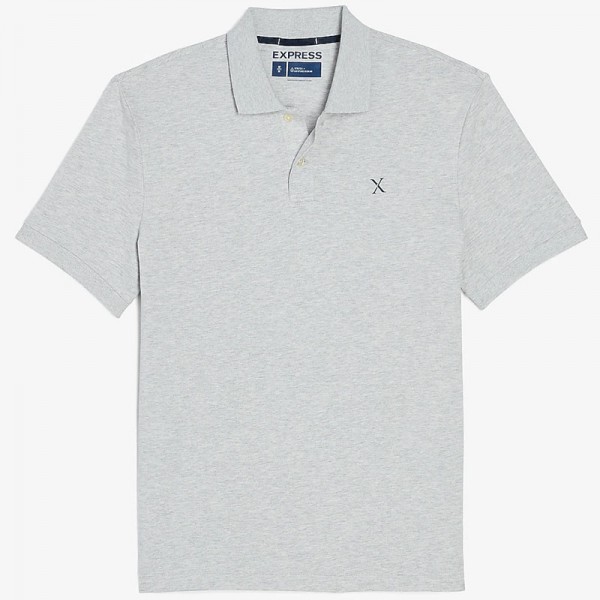 Solid Moisture-Wicking Pique Polo For Men