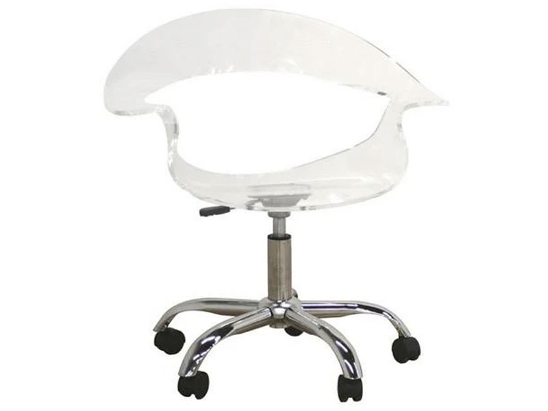 Wholesale Interiors Clear Elia Acrylic Swivel Chair Each