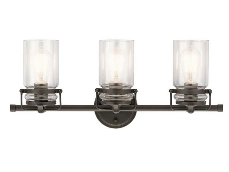 Kichler Lighting Brinley 3 Light Bath Vanity Approved for Damp Locations