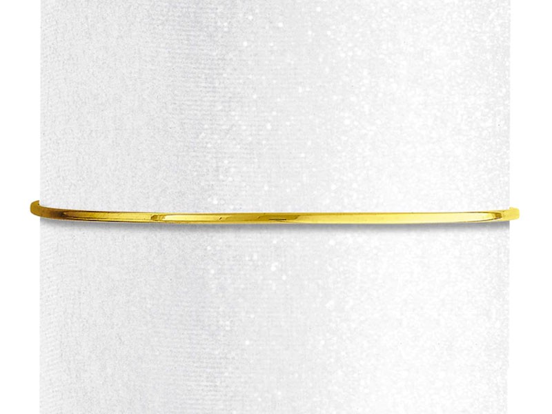 Women's Bangle Bracelet 14K Yellow Gold 7 Length