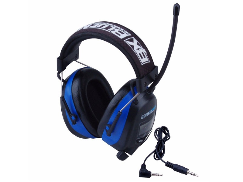 NATI 43320 Blue Maximum Digital Earmuffs with AM and FM Stereo Display