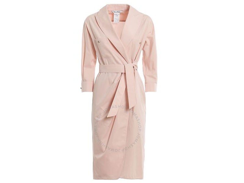 Max Mara Ladies Calia Pink Cotton Poplin Dress