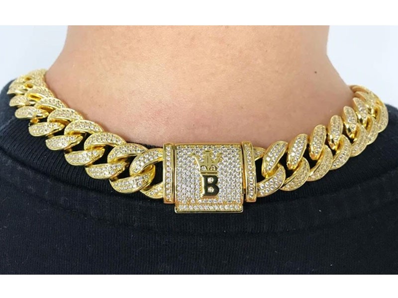 Hip Hop Bling Cuban Chain For Men