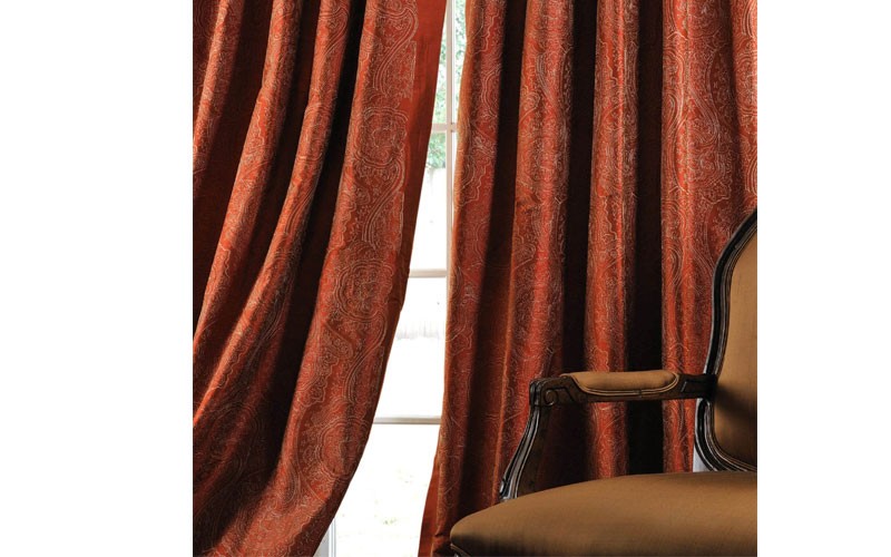 Cayenne Jamawar Silk Curtain