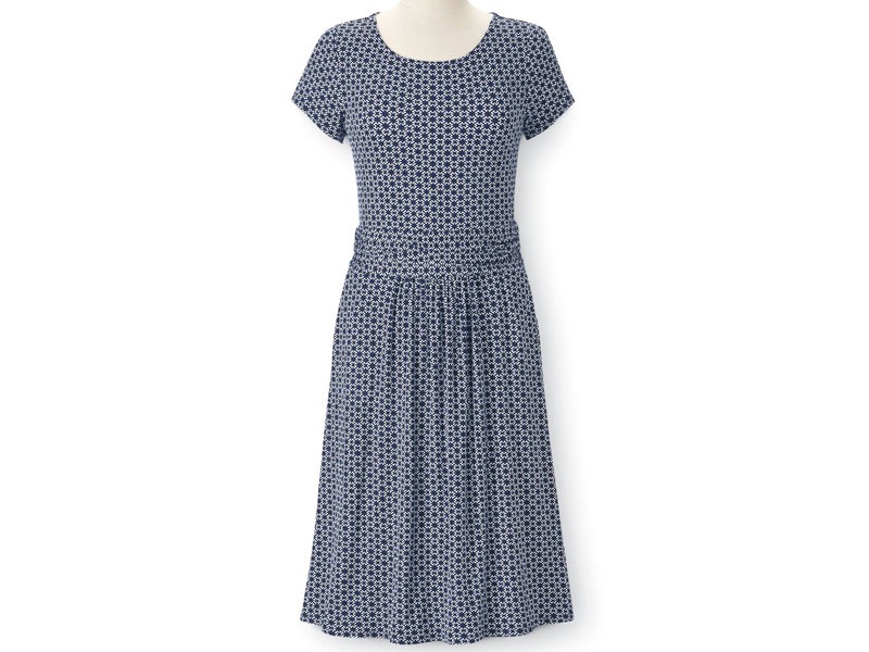 Women's Cap-Sleeve Printed Dress