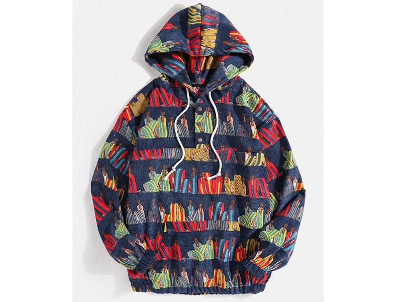 Mens Charmkpr Vintage Kangaroo Pocket Drawstring Hoodies