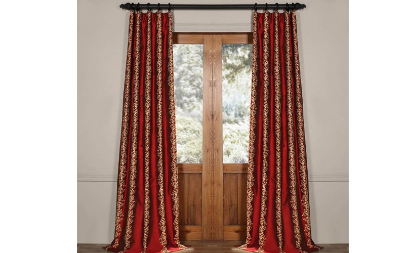 Dahlia Silk Curtain