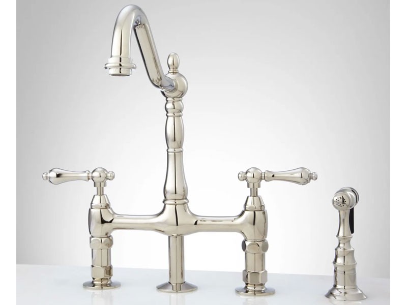 Signature Hardware Bellevue 1.8 GPM Bridge Kitchen Faucet