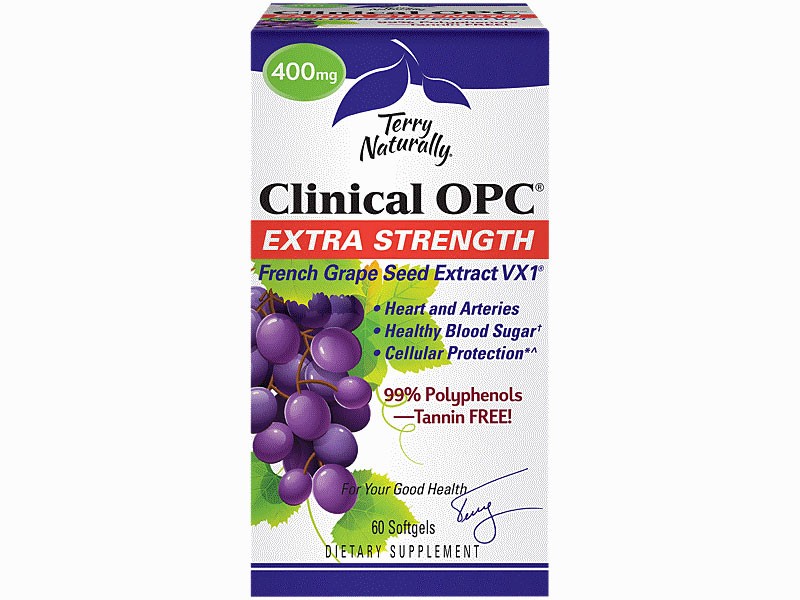 Clinical OPC French Grape Seed Extract Extra Strength 400 MG 60 Softgels