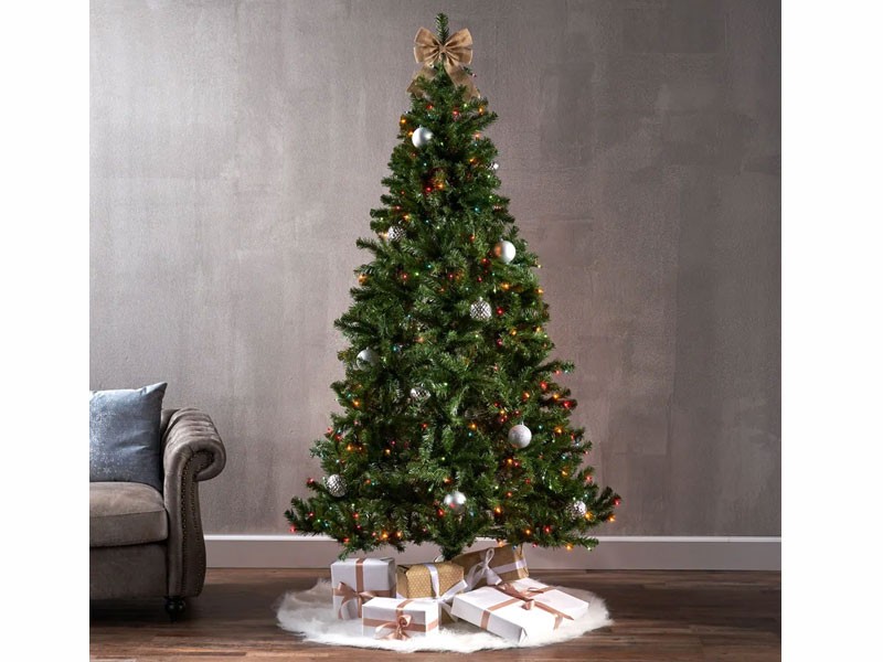 7-foot Noble Fir Hinged Artificial Christmas Tree by Christopher Knight Home