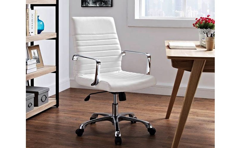 Finesse Mid Back Office Chair In White