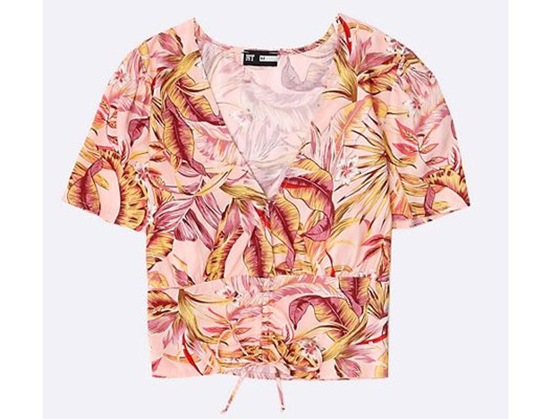 Floral Ruched Top For Women