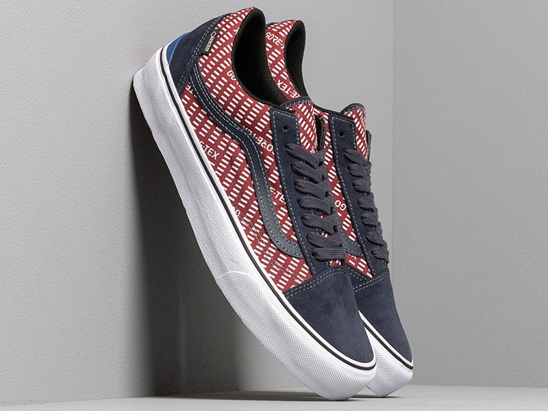 Vans Old Skool Gore Tex Navy Burgundy Sneakers For Men