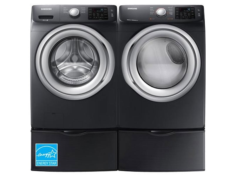 Samsung Front Load Washer With 7.5 CuFt Front Load Electric Dryer
