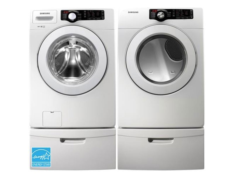 Samsung Front Load Electric Washer With Electric Dryer