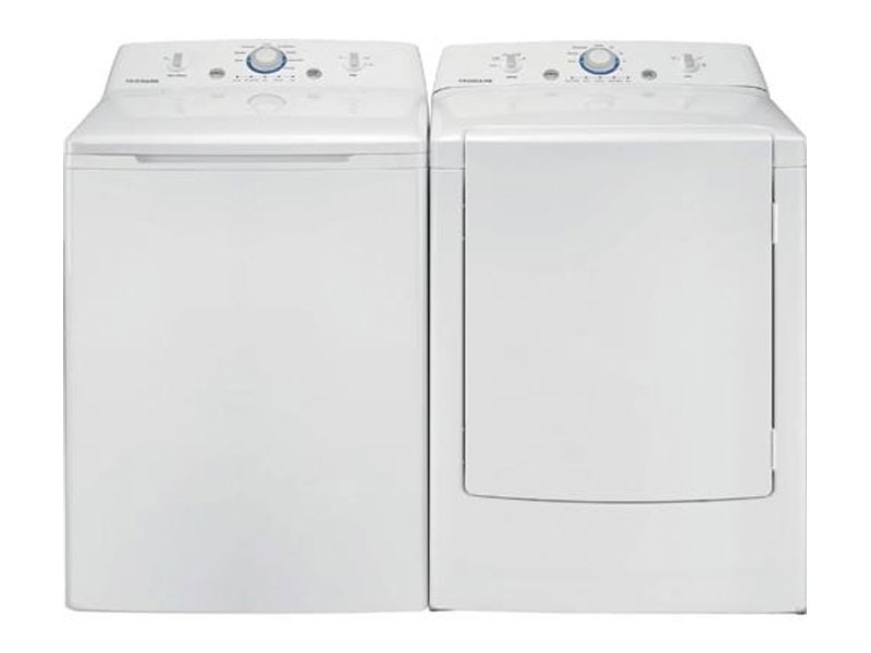 Frigidaire White 26 Top Load Washer With 27 Electric Dryer