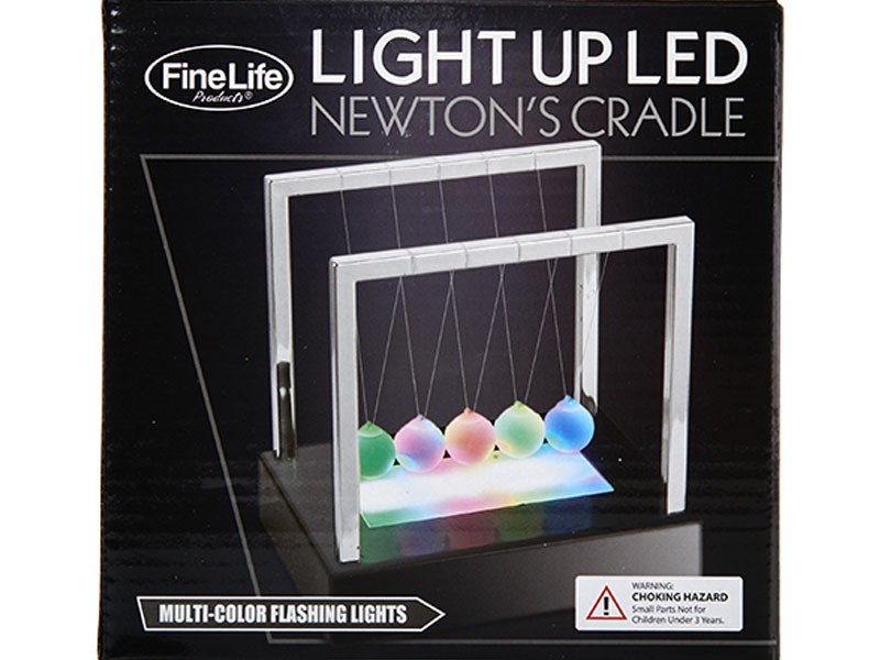 FineLife Light Up Led Newtons Cradle